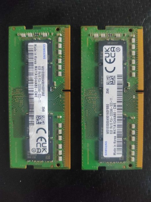 Set Memorii RAM Laptop SAMSUNG 2x8 GB DDR4 3200mhz