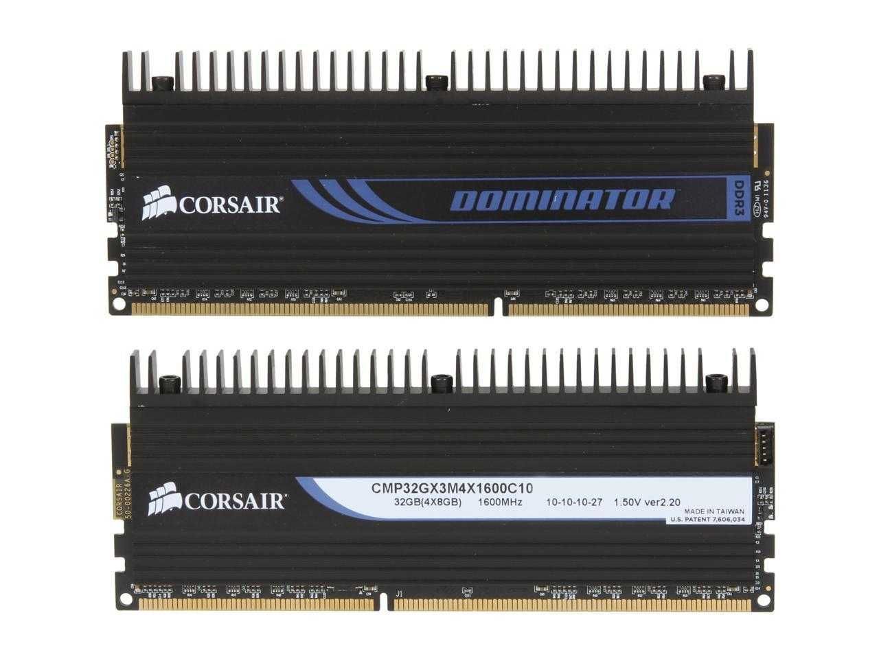 Продам 16 ГБ памяти DDR3-1600 Corsair Dominator