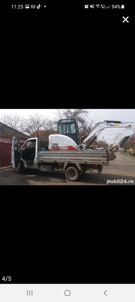 Macara Hiab bobcat platforma