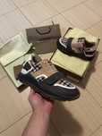 Adidasi Burberry piele naturala full box