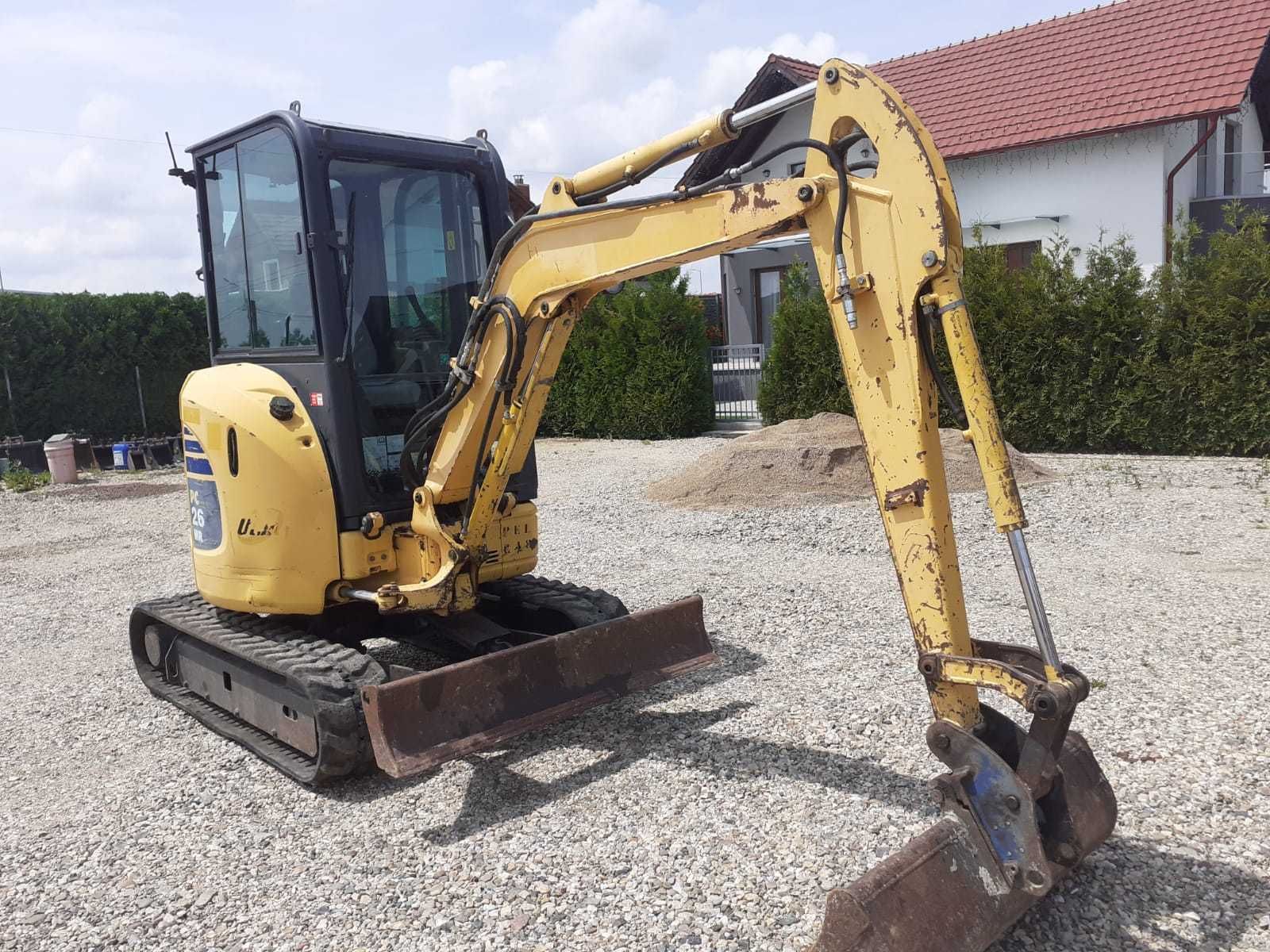 Vand miniexcavator Komatsu PC 26