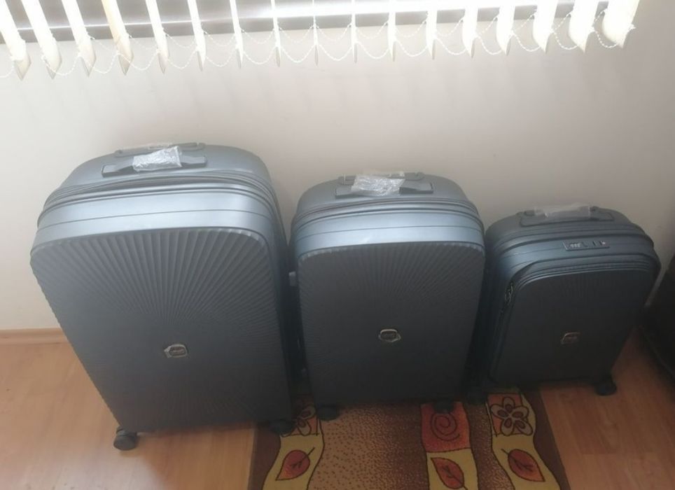 Комплект два броя куфари Grand Ghepard Grafitt Полипропилен.