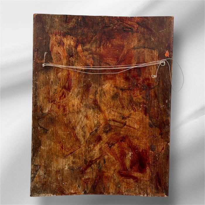 Стара картина върху дърво