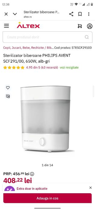 Sterilizator Philips Avent