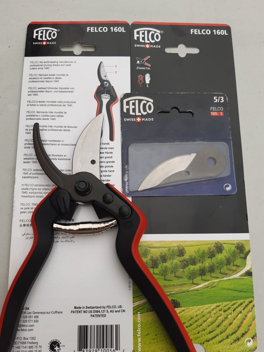 Foarfeca pentru gradina FELCO 160L + lama de rezerva