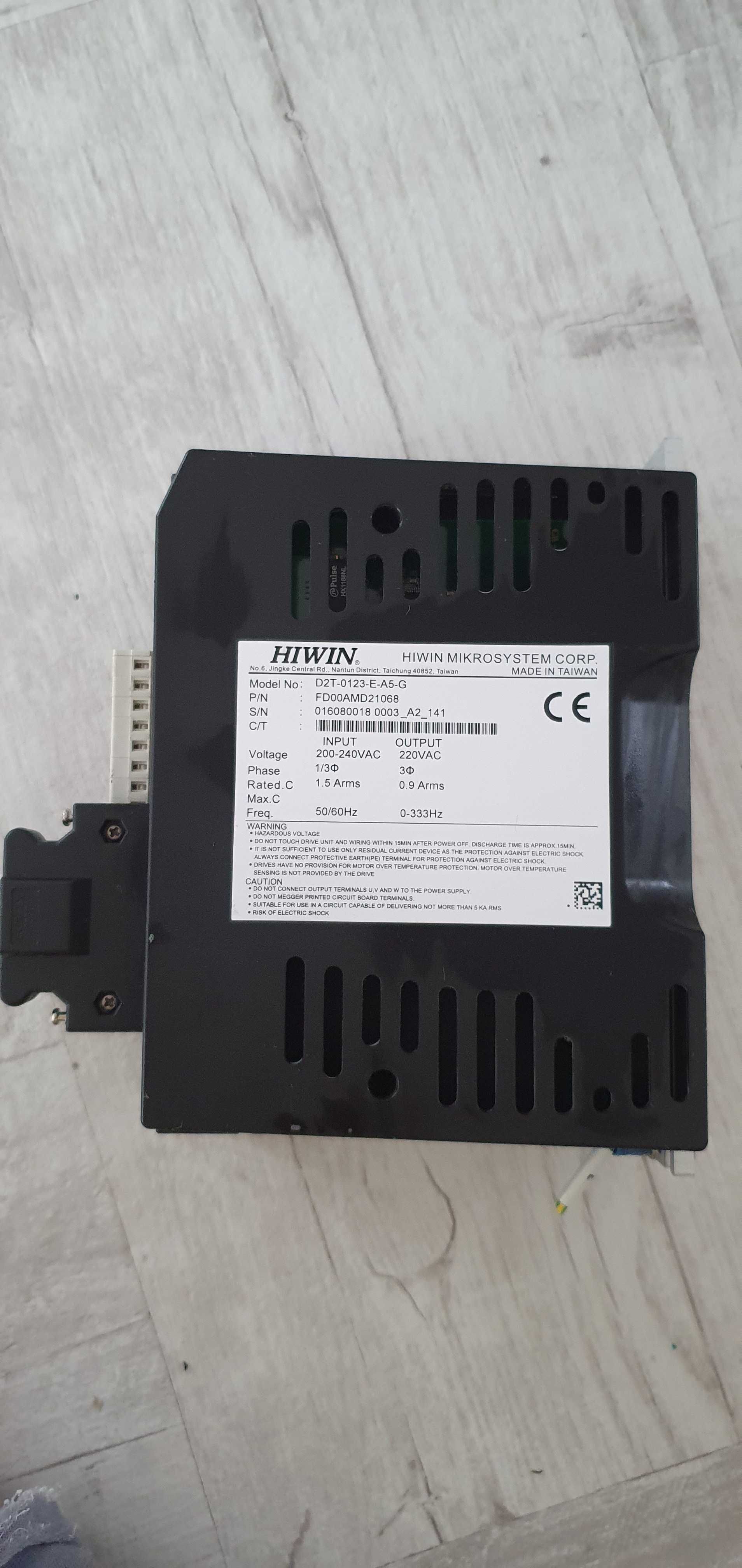 Servo Drive HIWIN Model: D2T-0123-E-A5-G