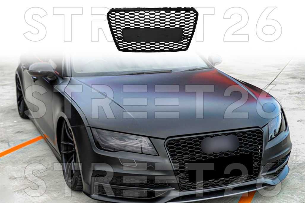 Grila Centrala Audi A7 4G (2010-2014) RS7 Design Negru Lucios