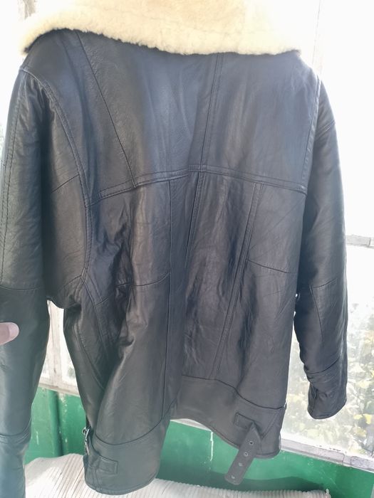 Кожено яке от естествена кожа отвън и отвътре