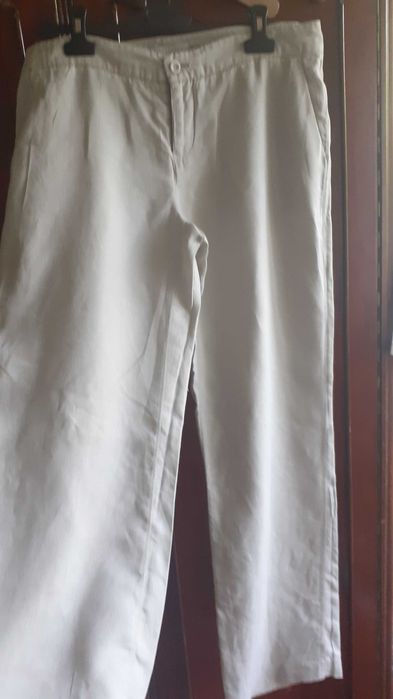 Pantalon Stefanel  din in croi in trend ampli noi M/38.