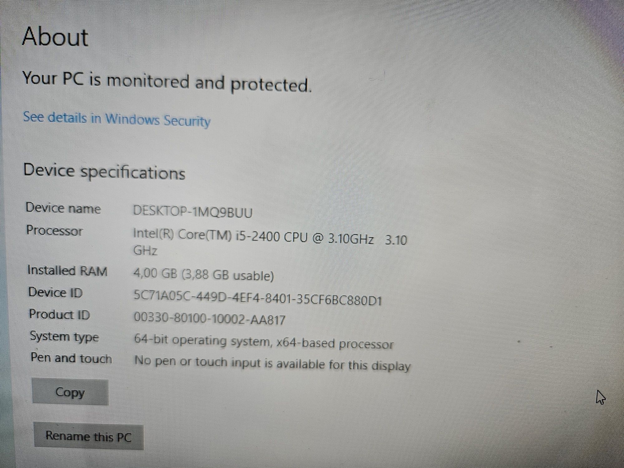 Calculator Dell i5 cu monitor