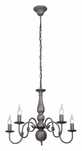 Lustra suspendata Vitaluce, 60 x 104 cm, E14, gri