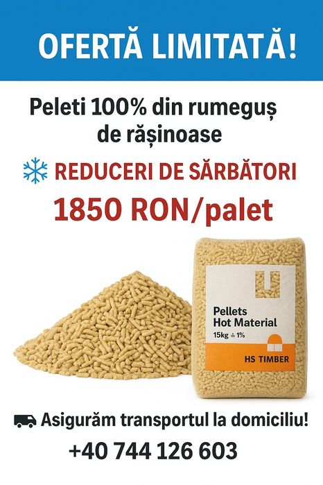 Peleti HS Timber 28 lei sacul