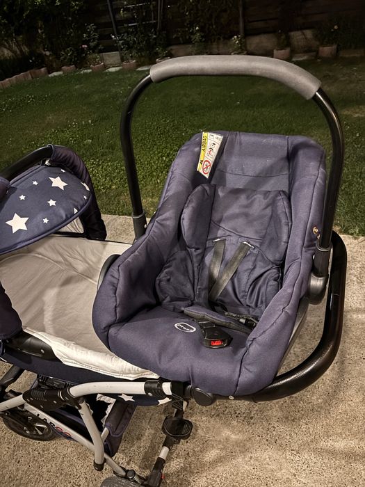 Carut bebelusi cu landou si scoica