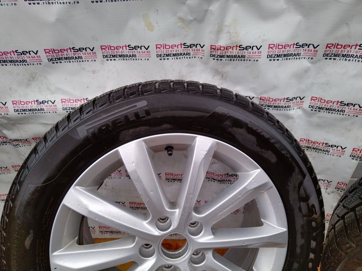 Set jante Volkswagen 5x112 R17 cu anvelope vara Pirelli