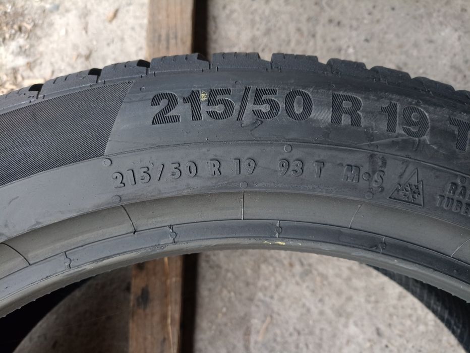2 anvelope de iarna ca si noi Continental 215/50 R19 dot 1621