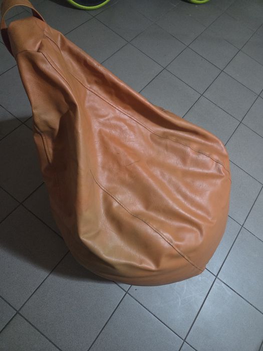 Fotoliu puf tip para piele ecologica
