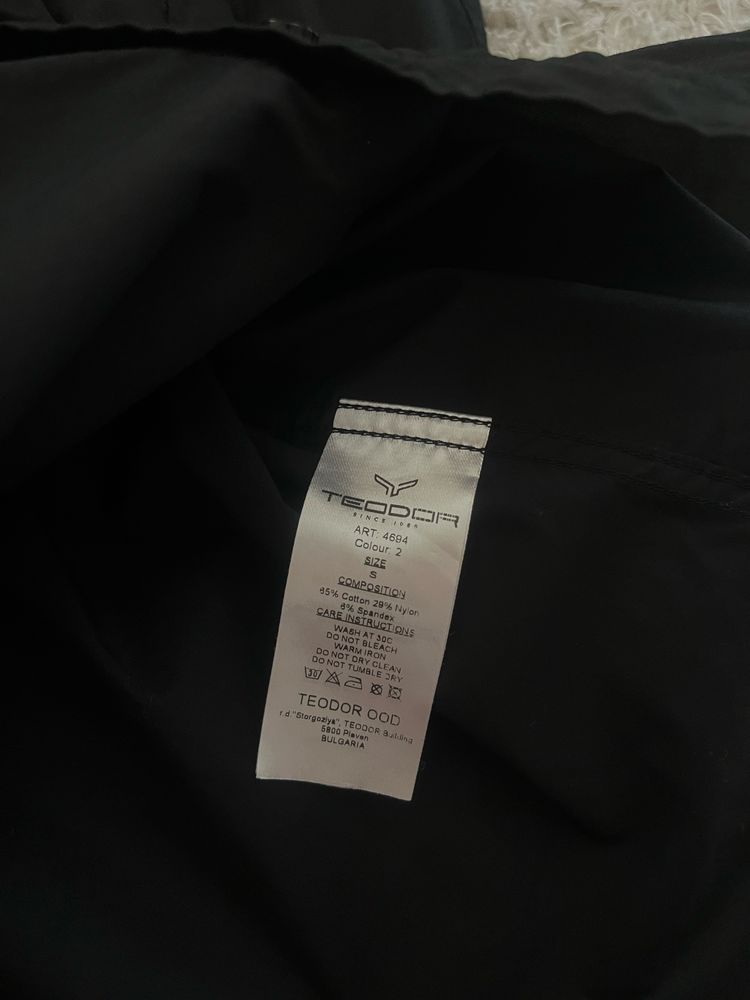TEODOR Techno Shirt черна мъжка риза New Season