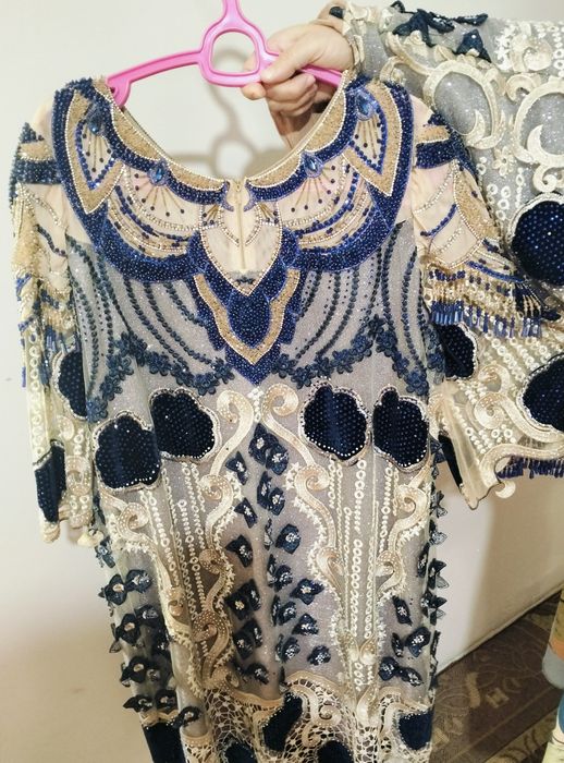 Продаётся Платье с украшениями. Ручная работа.