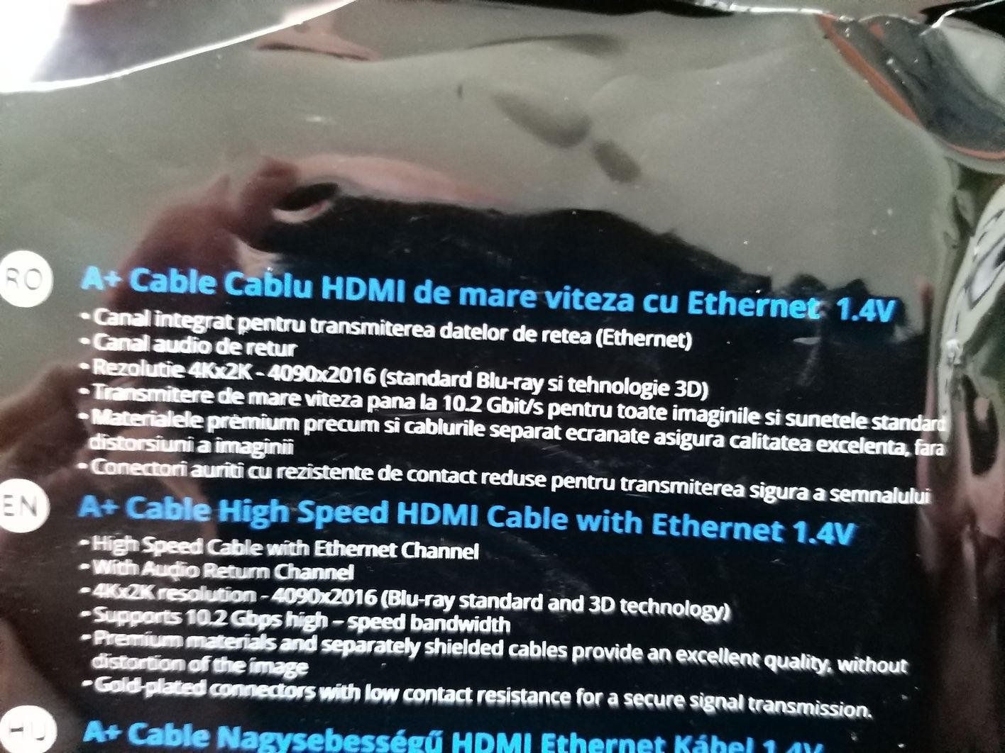 Cablu hdmi fullhd 4k×2k... 3m 5m 10m