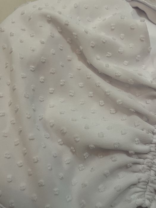 Бяла лятна рокля/гащеризон