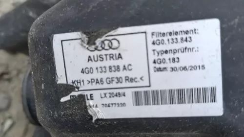 Calculator motor, carcasă filtru aer Audi A7 A6 an 2016