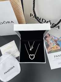 Подарочный набор, Ожерелье Pandora, серебро 925