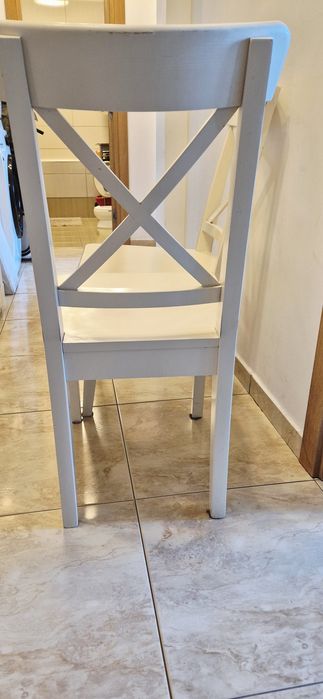 Scaun alb INGOLF Ikea - 2 bucăți