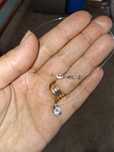 Lantisor argint 925 pe fir transparent