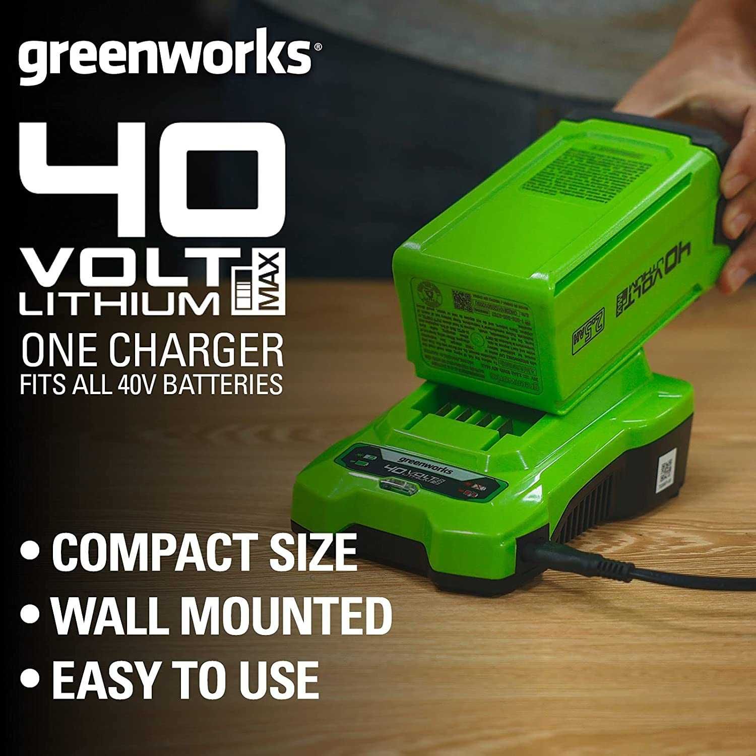 Акумулаторна Духалка на Листа Greenworks 40V 180км/ч Зарядно и Батерия