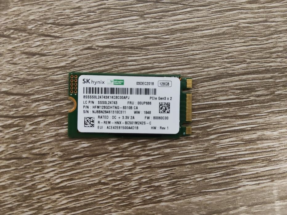SSD 128 Gb SK hynix pcie gen 3