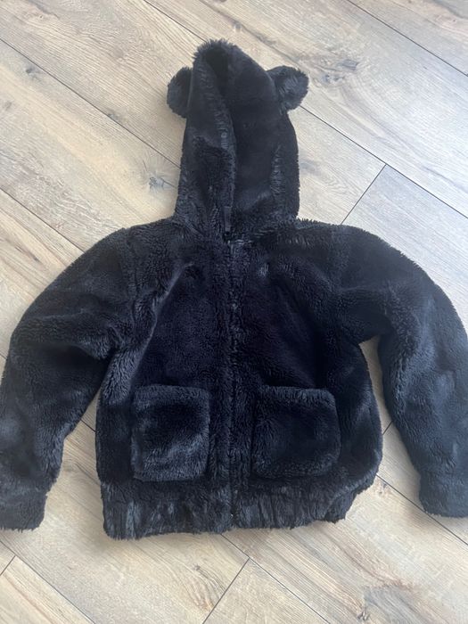 Пухено яке с уши H&M 8-10г.