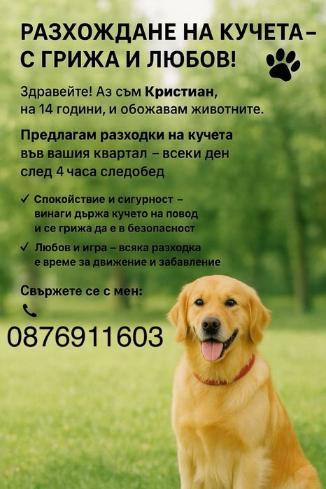 Разходка на кучета!