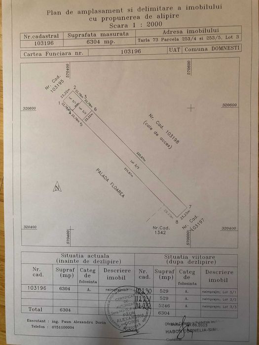 Vand teren in Teghes, Domnesti, Ilfov
