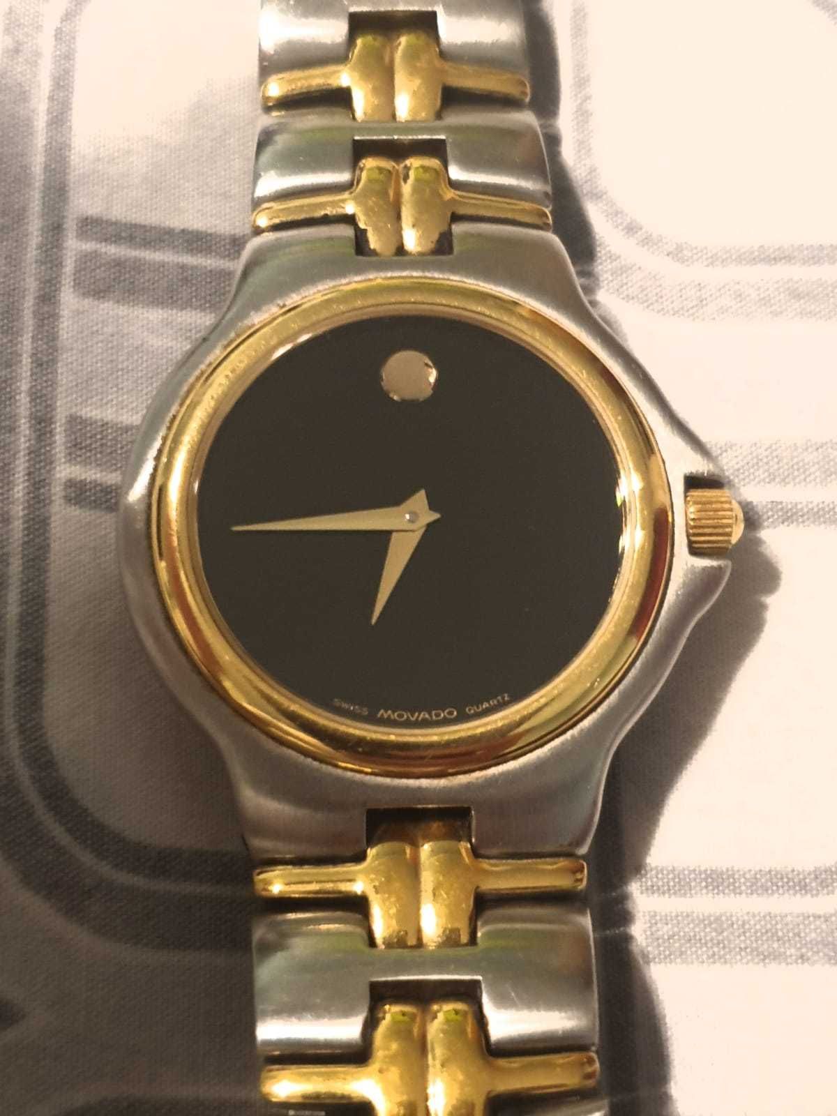 Ceas Movado Olympian Museum Watch 81.E2.887.2 Two Tone Dial Wristwatch