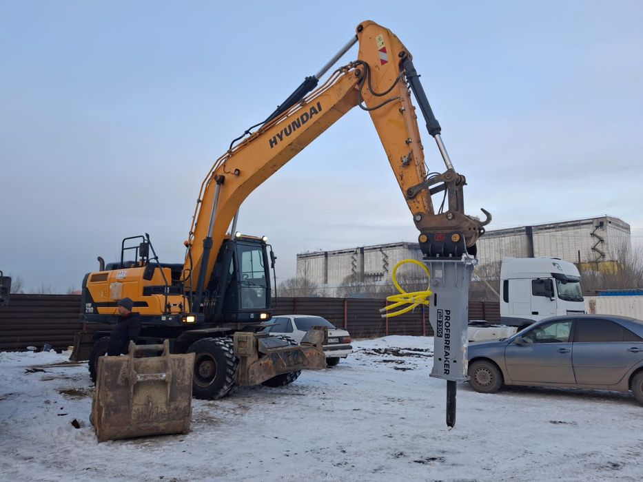 Услуги колесного экскаватора гидромолота в Астане