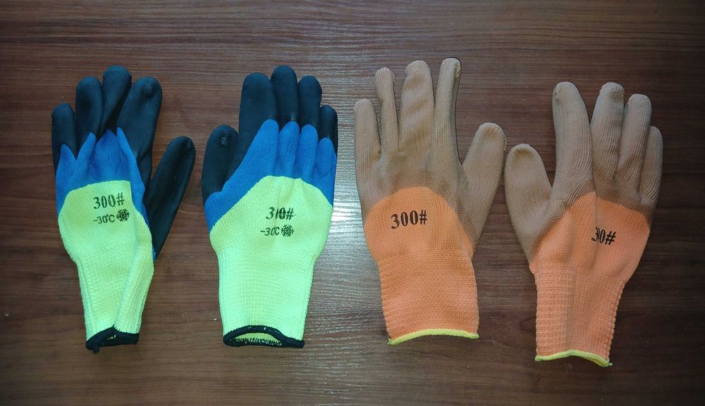 Перчатки рабочие зимние летние прорезиненные морозоустойчивые