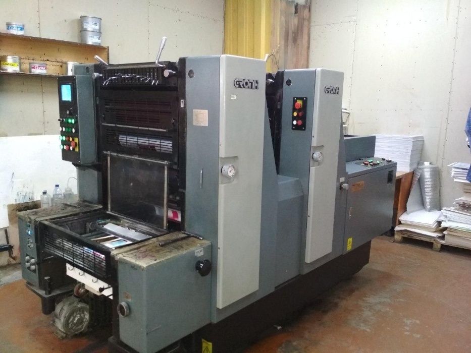 Продаётся 2-х красочная машина В3 формата (52х37) GRONHI 522 Shinohara