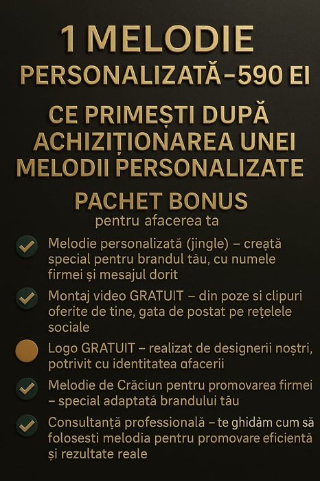 Melodii personalizate (evenimente, afaceri)