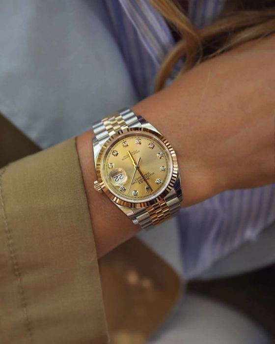Rolex Date-Just 36mm Champagne Dial