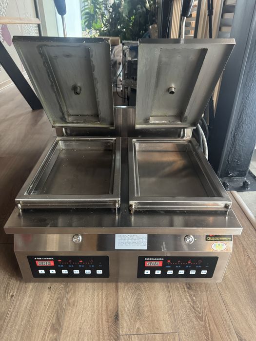 Професионална машина за гьози / парни хапки – 3200W, двукамерна, инокс