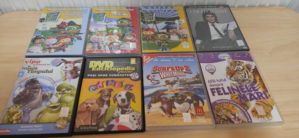 Desene  pentru copii diverse DVD si CD 5 lei bucata
