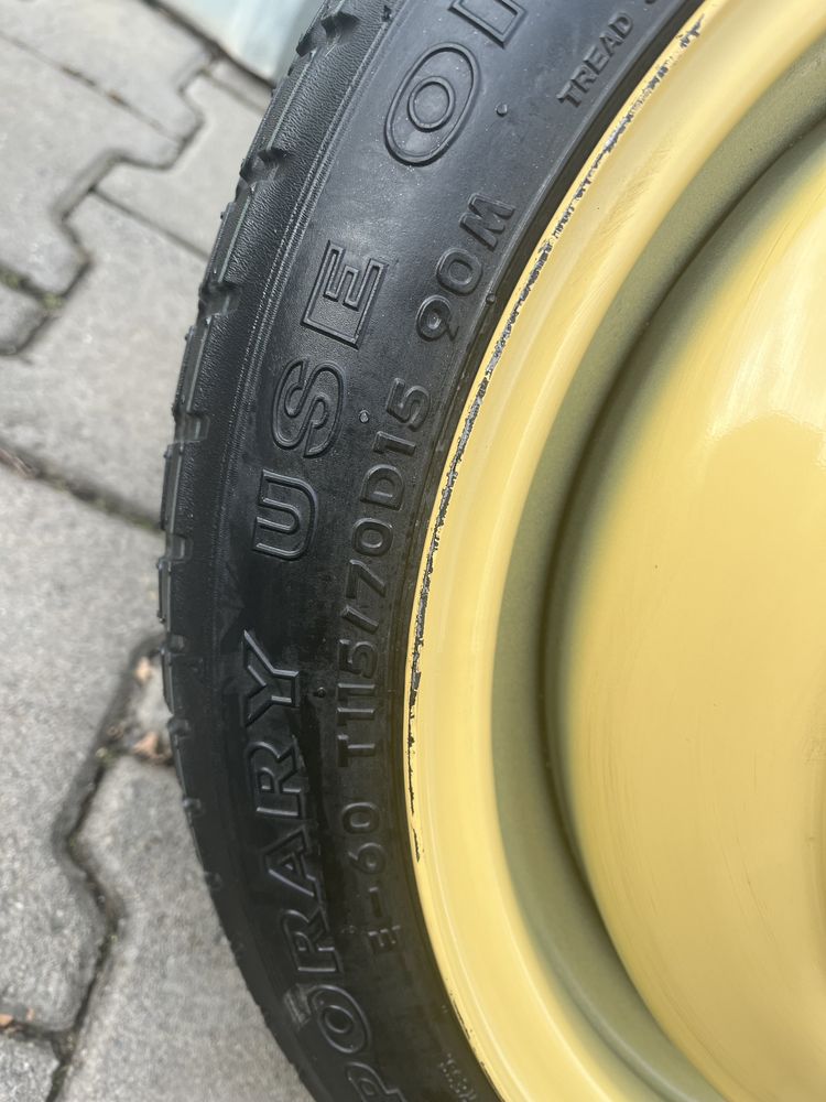 Roata rezerva îngusta, 5x114.3mm, 115/70 R15, Mazda, Kia, Renault