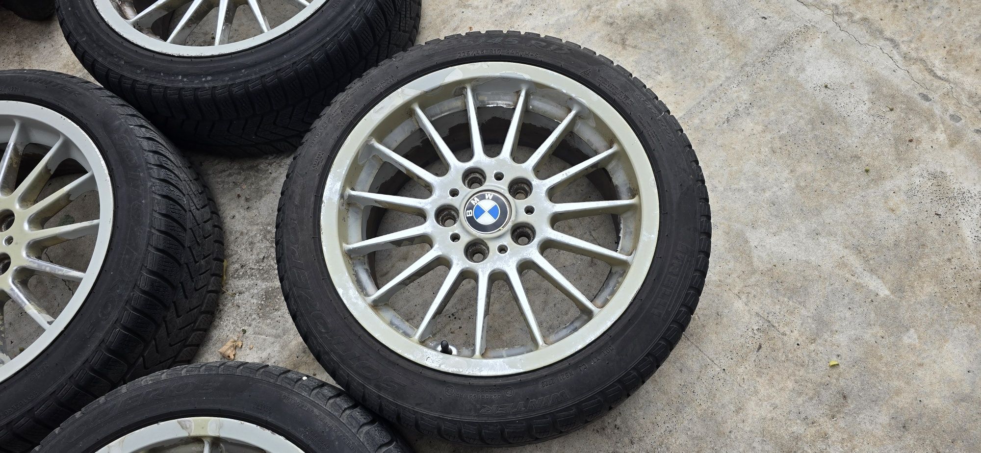 Джанти оригинални BMW, 17ки 225 45 17  гуми дот 20г