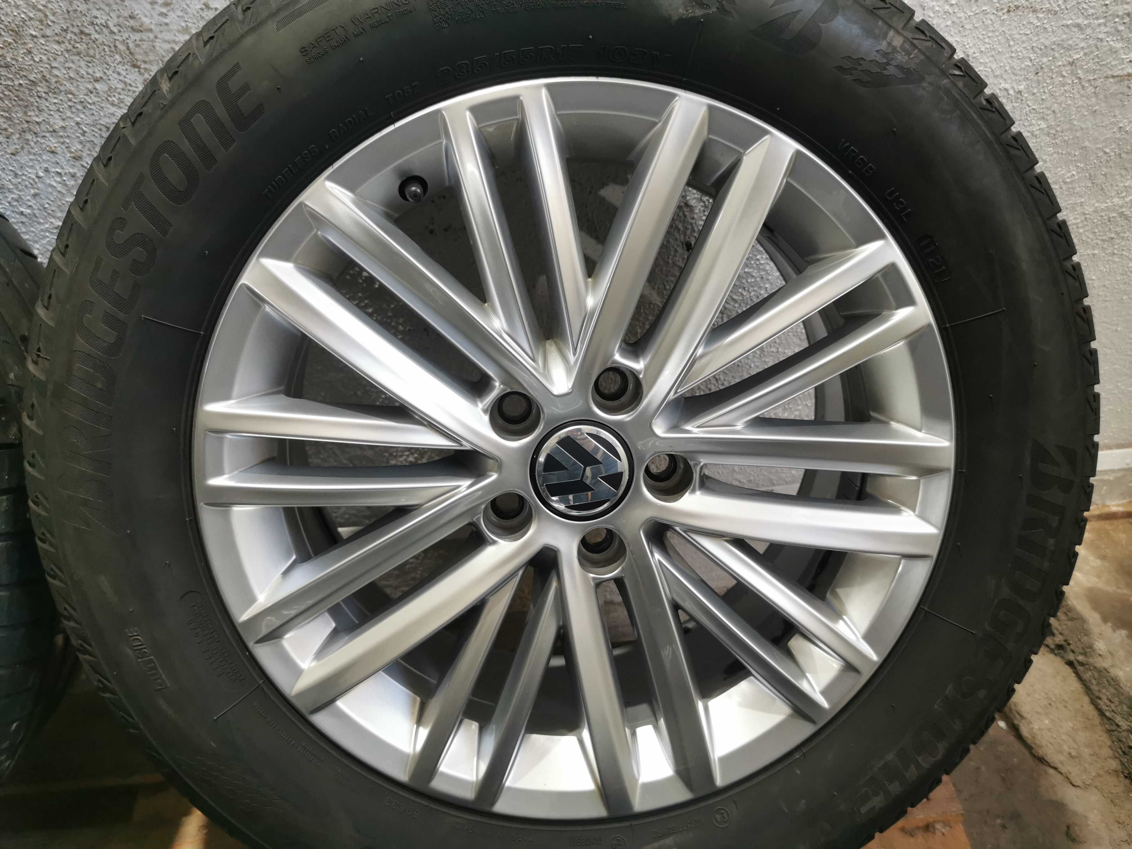 Jante Originale Vw Tiguan  .R 17 cu anvelope de vara