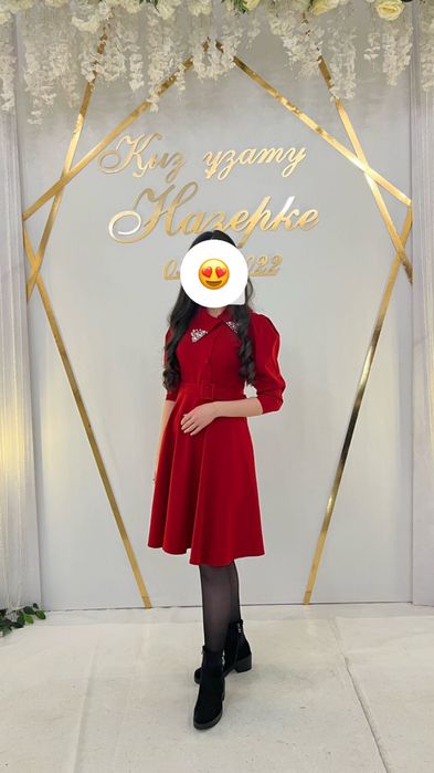 Турецкое красное платье