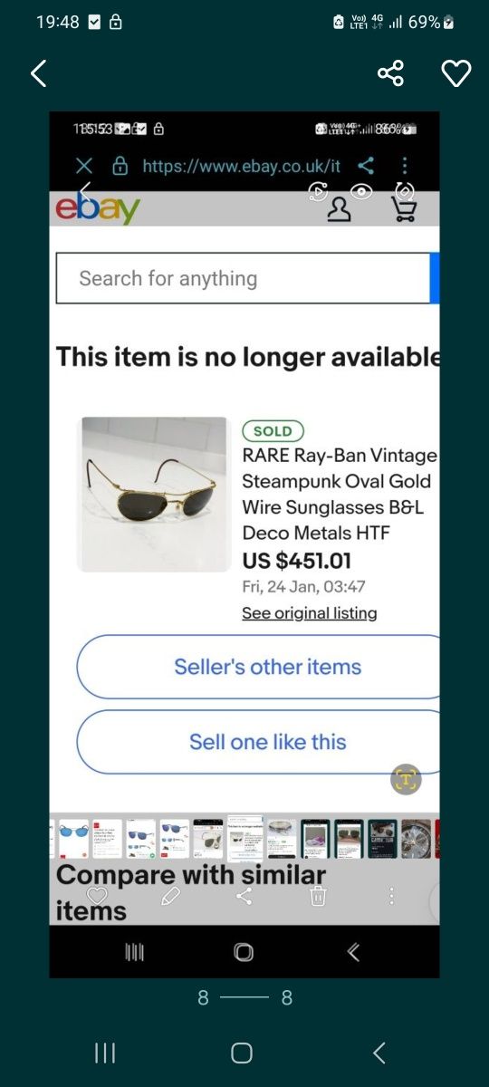 Ochelari Ray Ban rari