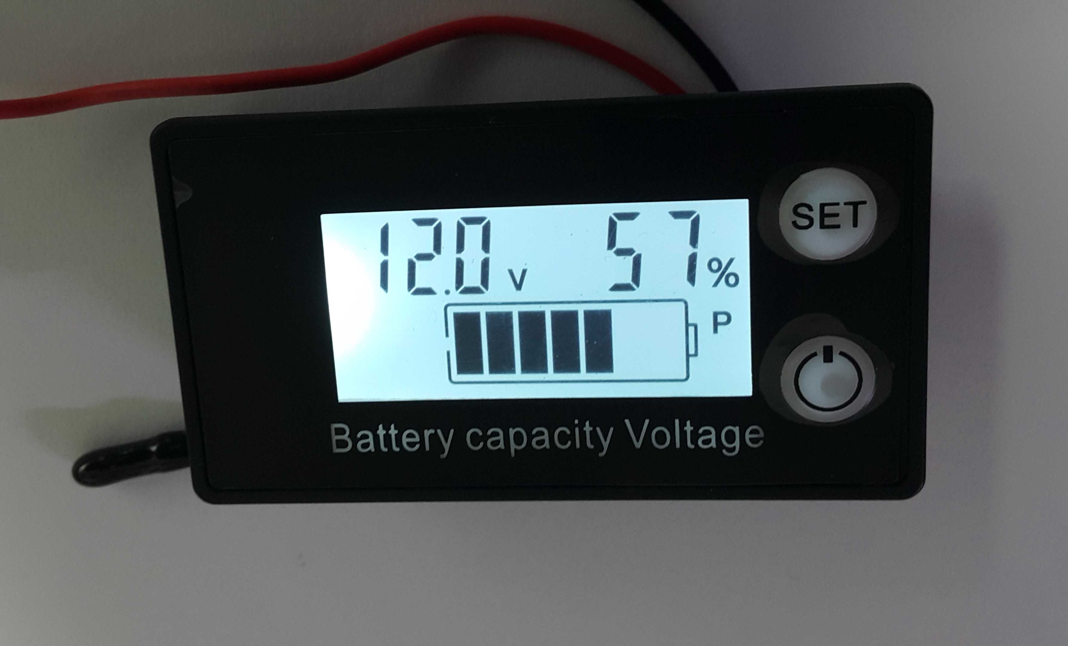 Индикатор волтметър волтмер за ниво на заряд на акумулатор