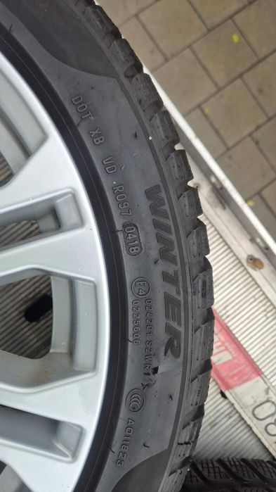 Jante audi r18 ,a4,a5,a6,5x112,cu anvelope iarna 245/40/18