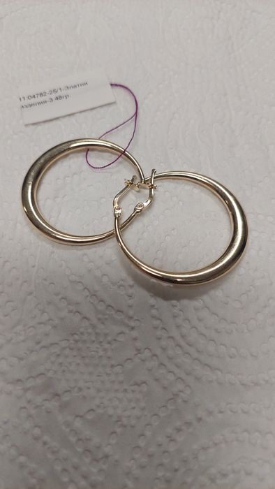 Златни Обеци 3,48 гр. 14 к Нови