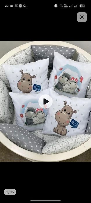 Бортики на кроватку